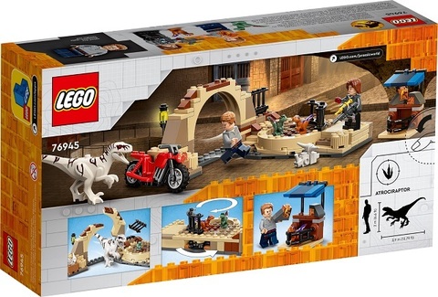 Lego konstruktor Jurassic World 76945 Atrociraptor Dinosaur: Bike Chase