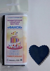 Мастика "Фанси" (100 гр) для обтяжки и лепки. Темно-синяя