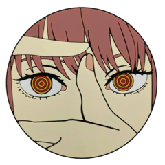 Подставка (костер под бокал) Человек-бензопила Макима