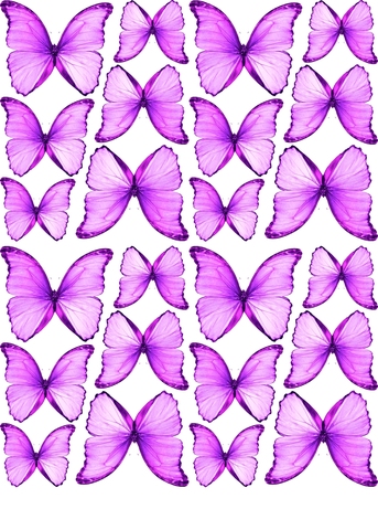 Сахарная картинка Бабочки 18