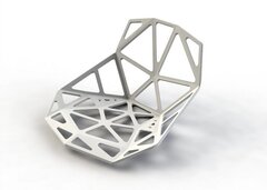 Сидение для стульев непрозрачное усиленное, цвет белый