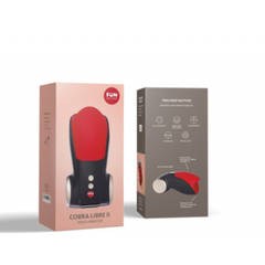 Мастурбатор мужской Fun factory COBRA LIBRE II, черно-красный