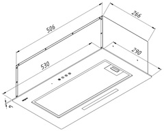 Вытяжка AKPO WK-11 Mio glass 60 черный