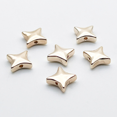 Бусина Звезда, цвет золото, размер 7*7 мм, цена за 1 шт