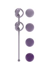 Набор из 4 фиолетовых вагинальных шариков Valkyrie - 