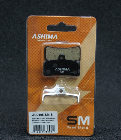 Колодки Ashima AD0105-sm для тормозов Shimano Saint/Zee полуметалл