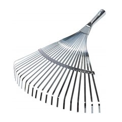 RACO 450 мм, 22 плоских зубца, усиленные, гальваническое покрытие, веерные грабли (4231-53/732)