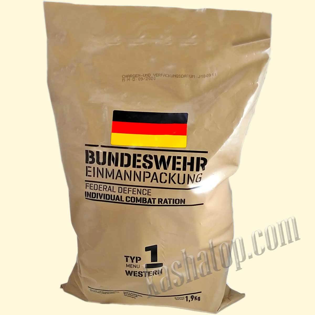 Немецкий Сухой Паёк Bundeswehr (Новый Образец) Individual Combat.