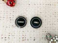 Пуговицы, d 1,8 см, 2 прокола, чёрный