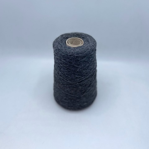 Бобинная пряжа (пр.Италия),375м/100 гр. 100%шерсть, цвет-Графит, меланж,арт-31839