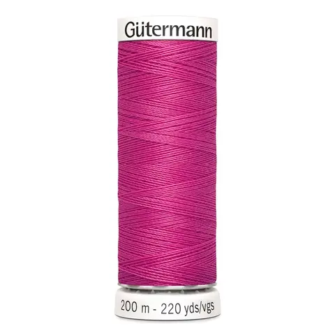 Нить Sew-All 200 м, Gutermann, 733 розовая фуксия