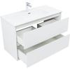 Aquanet 336370 Тумба Милан 100 цв. белый глянец (336370)