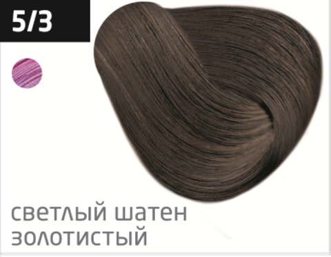 OLLIN color 5/3 светлый шатен золотистый 100мл перманентная крем-краска для волос