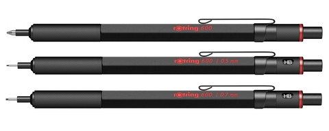 Набор Rotring 600 Black из шариковой ручки и карандашей 0,5 mm; 0,7 mm (R600_Set_Black)