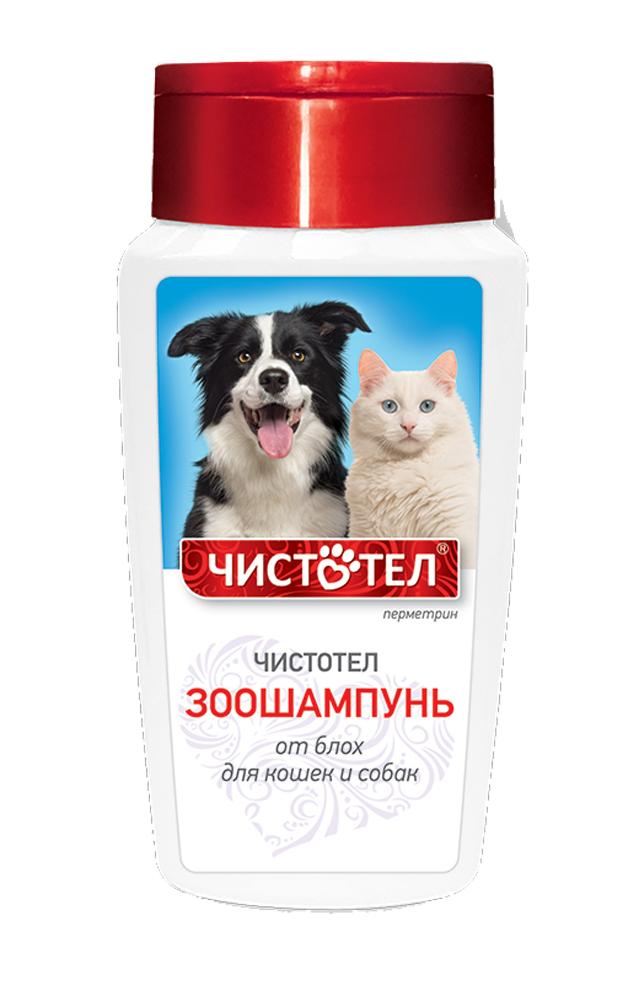 Чистотел Шампунь от блох для кошек и собак 180мл.