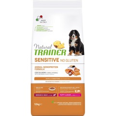 Natural Trainer Sensitive No Gluten Medium&Maxi Puppy&Junior Dog – Salmon