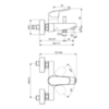 Смеситель для ванны однорычажный Ideal Standard Ceraflex B1721AA