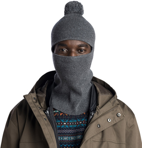 Картинка балаклава Buff Knitted Balaclava Nilan Grey Htr - 2