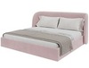 Кровать двуспальная Classic 200 см (розовый, велюр)