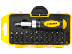 STAYER Compact-38, 38 предм., реверсивная отвертка с насадками (2557-H38)