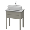 Duravit Luv Консоль из кварцевого камня с 1-м вырезом, 20x688x475, цвет белый структурный LU946501717