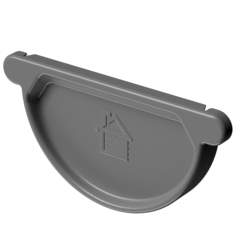 Döcke STAL PREMIUM Заглушка желоба D125 (Графит 7024)