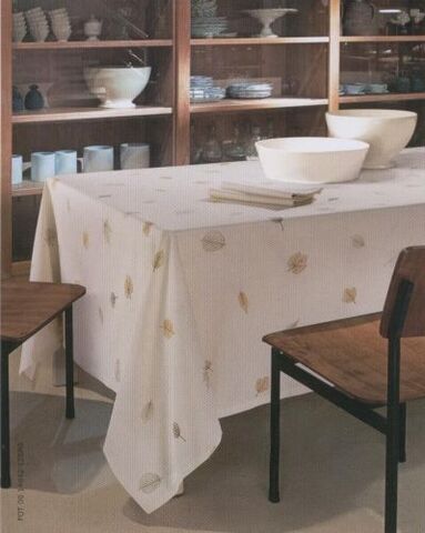 Скатерть 150х220 и 8 салфеток Vallesusa SPIAGGIA 14842 Linea Natura бежевые