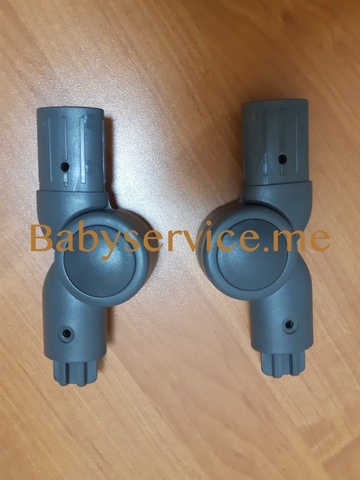 Шарнир ручки овал 30*40 овал 42*22 правое Серый