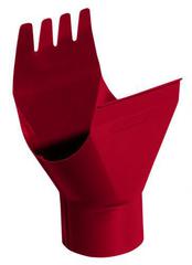 Воронка желоба ф125/90 (RAL 3005-винно-красный)