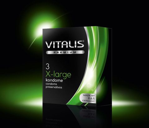 Презервативы увеличенного размера VITALIS PREMIUM x-large - 3 шт.