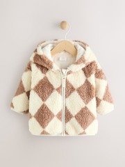 Куртка флисовая для малышей Next N22-229, Бежевый, Коричневый
