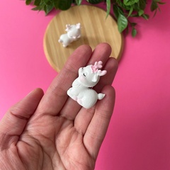 Олени, олененок, оленята, реалистичные, фигурки декоративные, кукольные миниатюры, набор 2 шт.