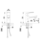 Смеситель для умывальника монолитный LEMARK PLUS SHAPE LM1706C