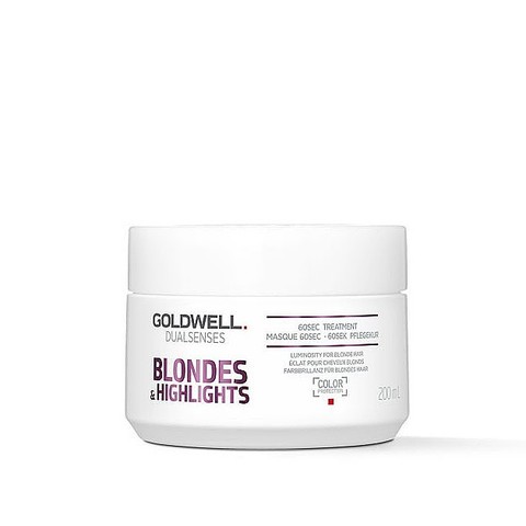 Маска для осветленных и мелированных волос Goldwell Dualsenses Blondes & Highlights 60sec Treatment, 200 мл.