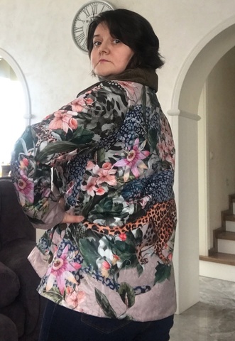 Natalia in an Amsterdam jacket from the spring collection