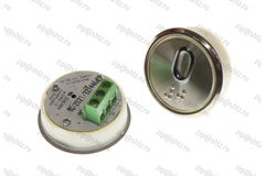 Кнопка (кнопочный модуль) EA2406S-D-R "0 этаж", круглая, динамическая красная подсветка, Брайль