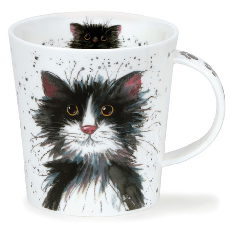 Кружка 320мл Dunoon Черно-белый кот Ломонд
