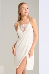 Ночная сорочка на тонких бретелях LISCA EMINENCE 23445_Молочный