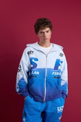 Худи Зип Оверсайз мужской из 100% Хлопка Футер "Sport"