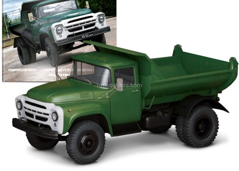 ZIL-MMZ-555 dumper dark green 1:43 DeAgostini Auto Legends USSR Trucks #9