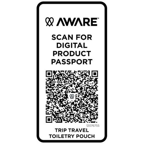 Trip Aware™ дорожная косметичка из переработанного материала 2 л