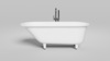 Salini 102316MF ORNELLA 160x70 Встраиваемая ванна с овальной чашей, регулируемые ножки, RAL полностью