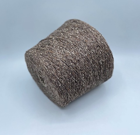 Biagioli Modesto (пр.Италия), art-Lanasetabouret 310м/100 гр. 45% Меринос, 45% Буретный шелк, 10% Полиамид, цвет-Серо-коричневый,твидовый(902), арт.35782