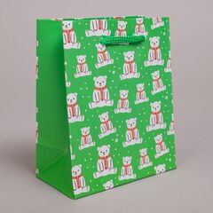 Пакет подарочный XS квадратный, С Новым годом, МИКС, 12*15*8 см (Д*В*Ш)