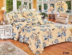Бесшовное постельное бельё, креп-жатка, 1,5 спальное, комплект К-026