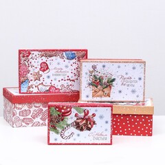 Коробка одиночная, Прямоугольник,«Исполнения желаний», 14*8*4,5см, 1 шт.