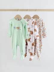 Комбинезон / Cлип для малышей Next F13-314, 3 шт., Светло-зеленый, Розовый