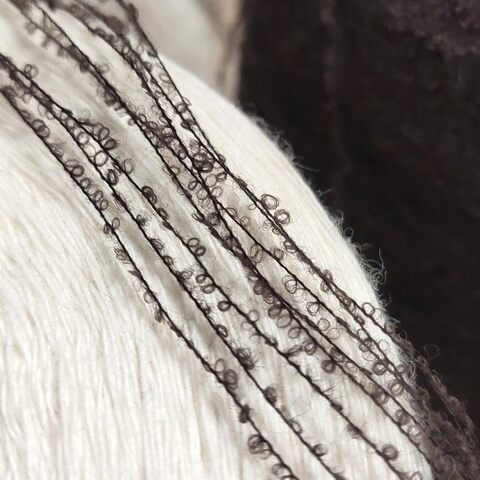 Микробукле кашемир (32%) с альпакой GARGANTU / SPUMA 1800 кофе