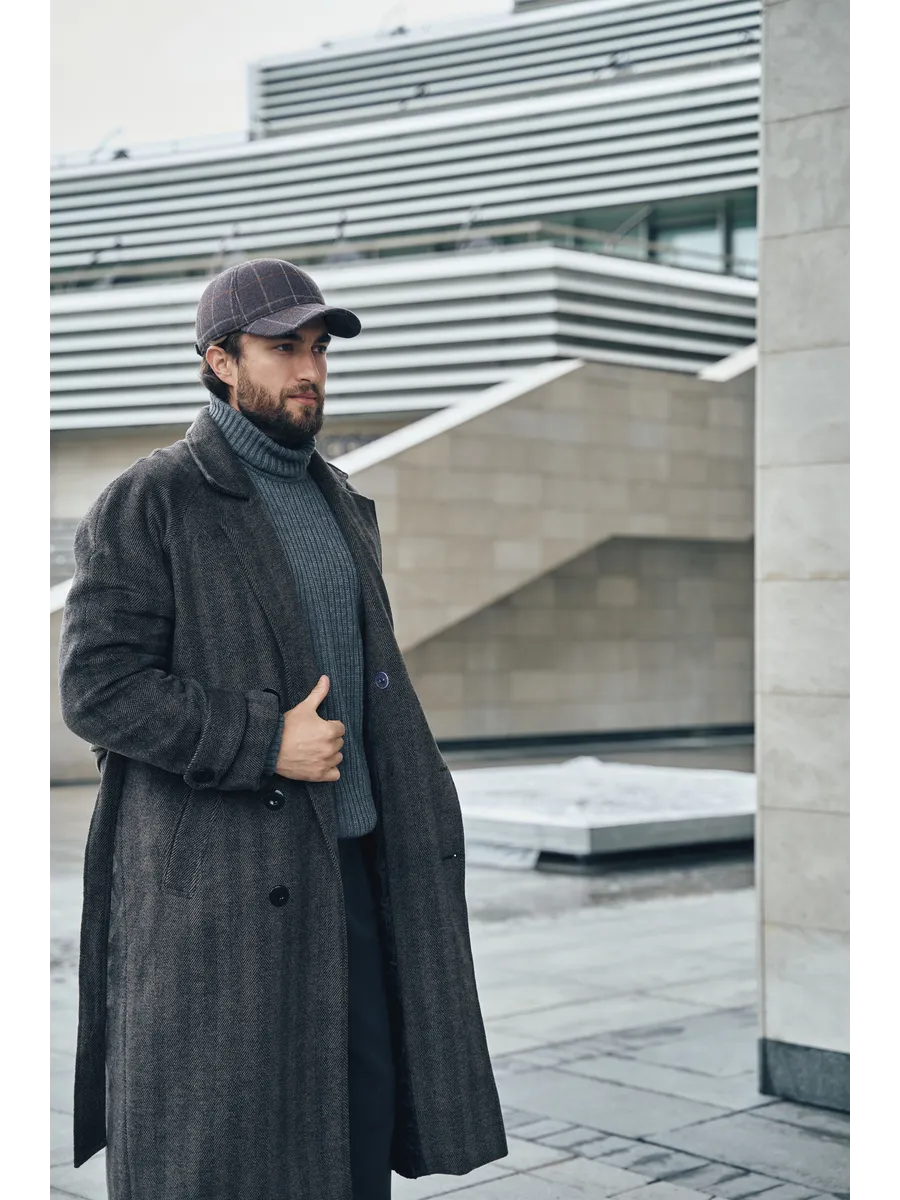 Кепка утепленная с ушками драповая