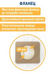 Мешки ПРАКТИКА для пылесосов FUBAG, REDVERG, STATUS и др., до 32л, синтетика уп. 2шт. (792-407)